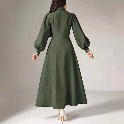 Damen Maxikleid mit Taillenschnitt Stalluxe