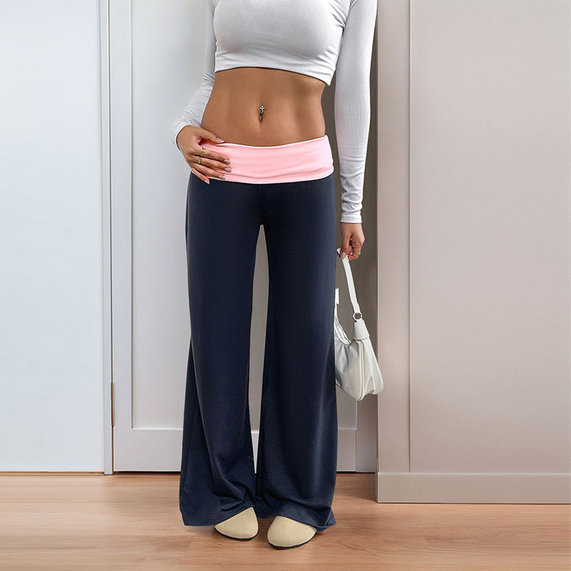 Damen Sportliche Freizeithose mit weitem Bein Stalluxe