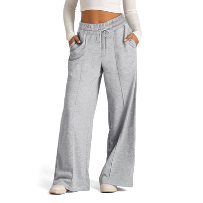 Damen Weite Freizeithose mit elastischem Bund und praktischen Seitentaschen Stalluxe