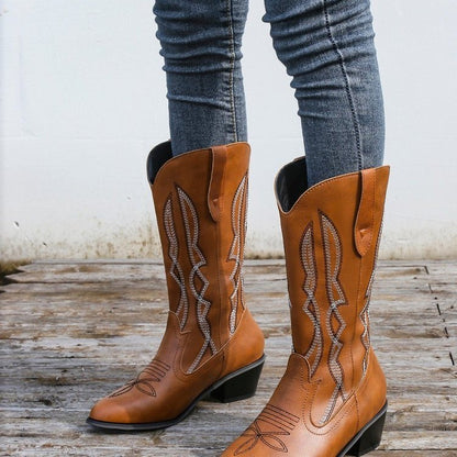 Damen Cowboystiefel mit elegantem Stitching Stalluxe