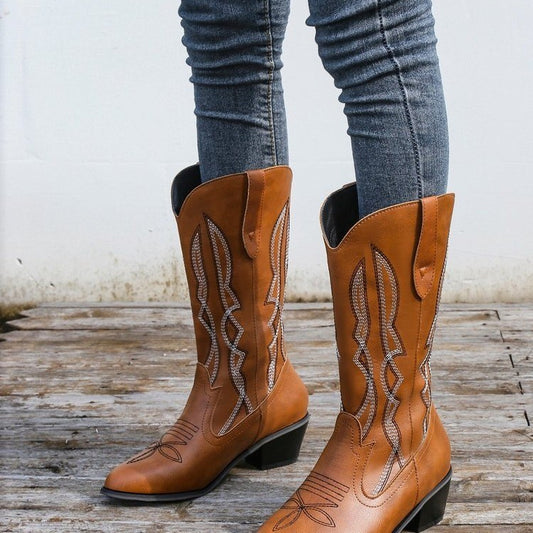 Damen Cowboystiefel mit elegantem Stitching Stalluxe