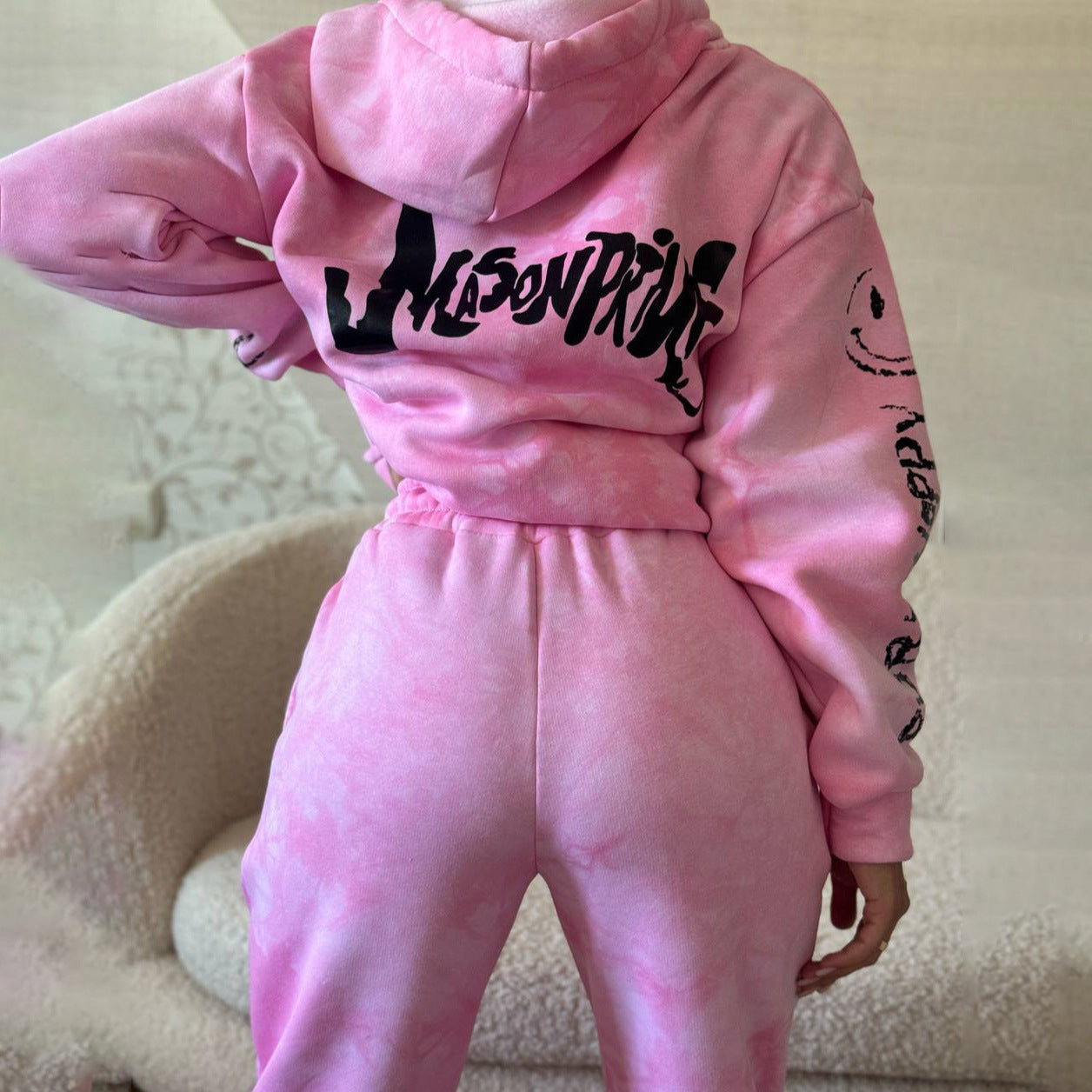 Damen Kapuzenanzug mit sportlichen Akzenten und lässigem Schnitt Stalluxe