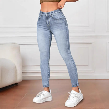 Damen Skinny Jeans mit hohem Bund und ausgeprägtem Stretch Stalluxe