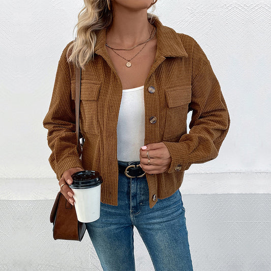 Damen leichte Kordjacke Stalluxe