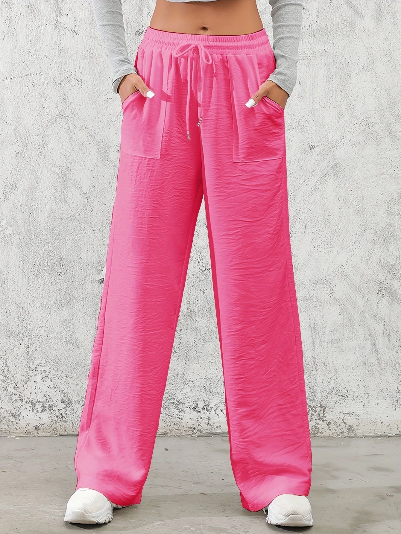 Damen Weitgeschnittene Freizeithose Stalluxe
