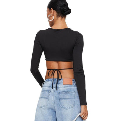 Damen langärmliges Fitnessshirt mit tailliertem Schnitt Stalluxe