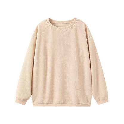 Damen Lässiges Sweatshirt mit Rippstruktur und weitem Schnitt Stalluxe