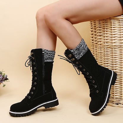 Damen Modische Winterstiefel mit warmem Futter und robustem Profil Stalluxe
