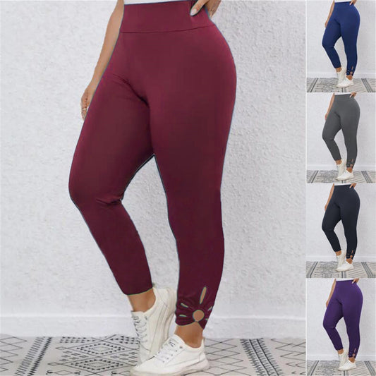 Damen Hochbundige Leggings mit stilvollen Schnittdetails Stalluxe