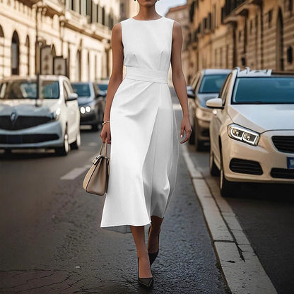 Damen Elegantes A-Linien Maxikleid Stalluxe