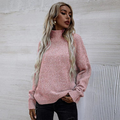Damen Pullover mit hohem Kragen und lässigem Oversized-Schnitt Stalluxe