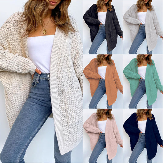 Damen Grobstrickjacke mit lässigem Schnitt und praktischen Taschen Stalluxe