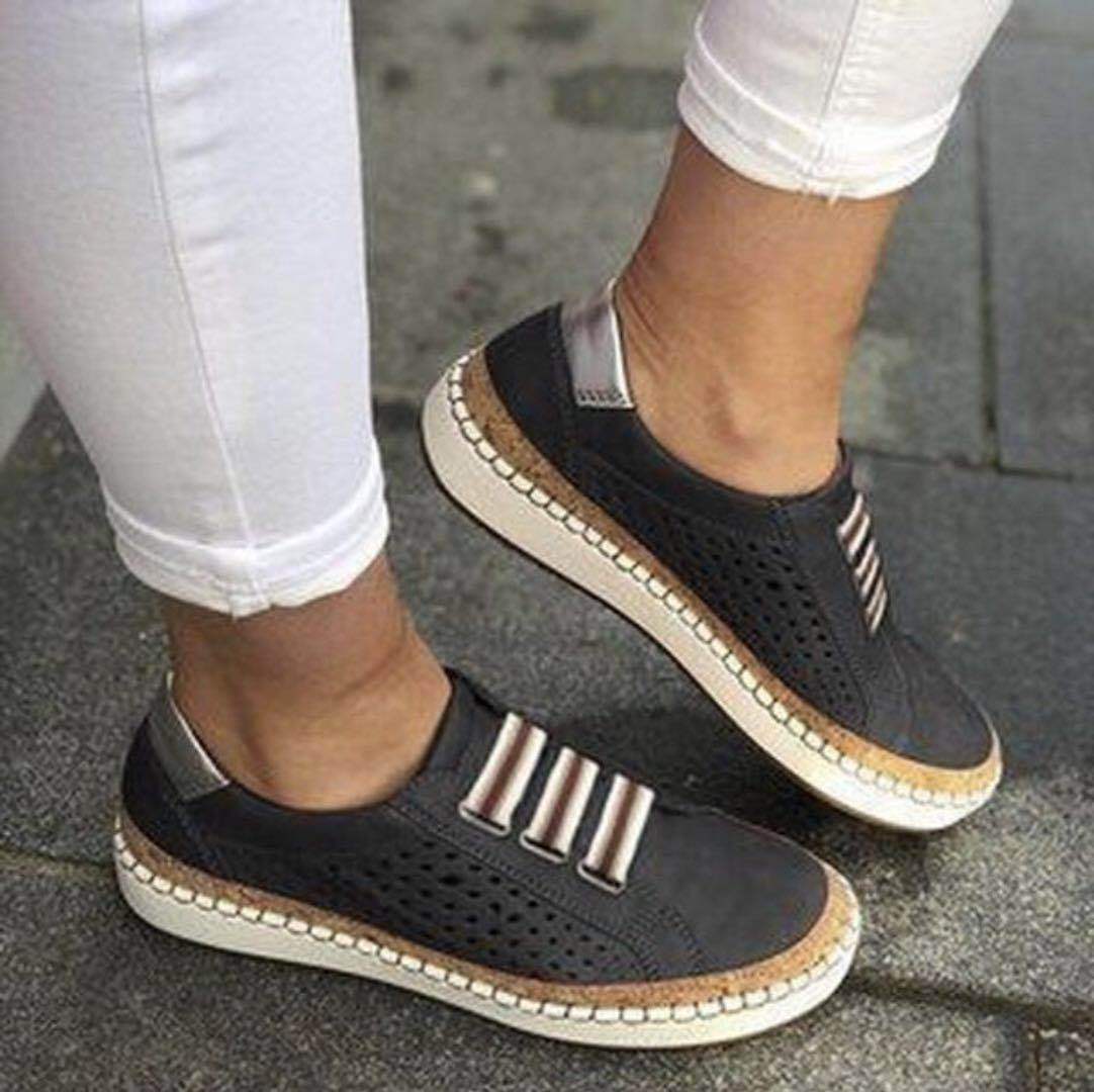 Damen Bequeme Slipper mit atmungsaktiver Obermaterialien Stalluxe
