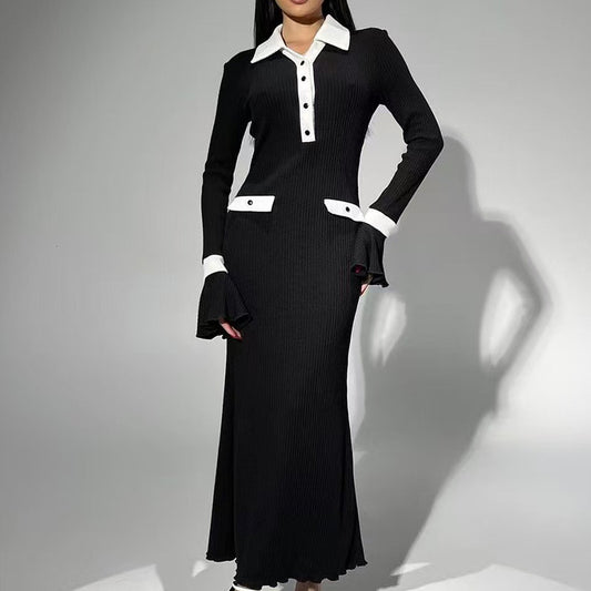 Damen Langarm-Kleid im eleganten Design Stalluxe