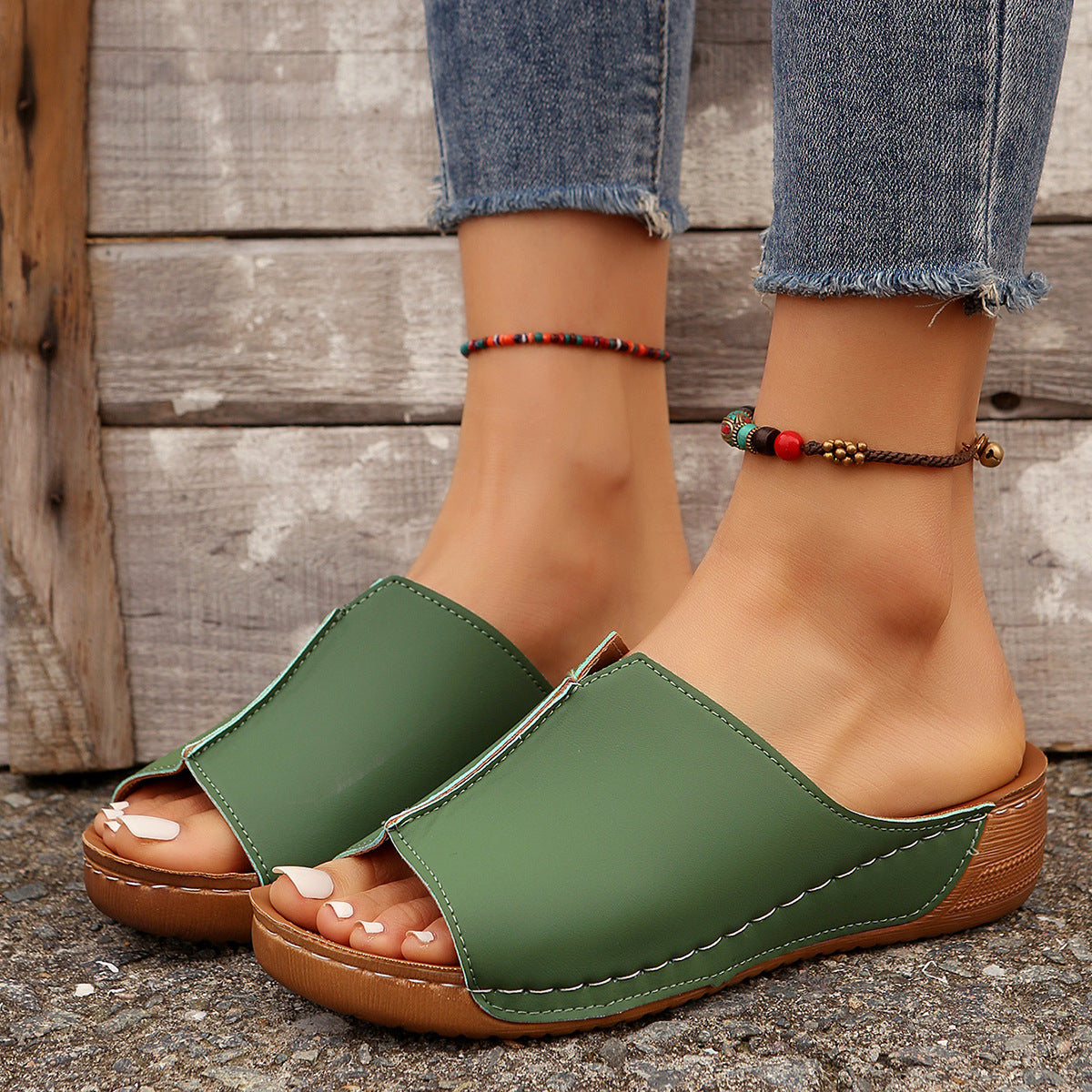 Damen modische High-Comfort-Pantoletten Stalluxe