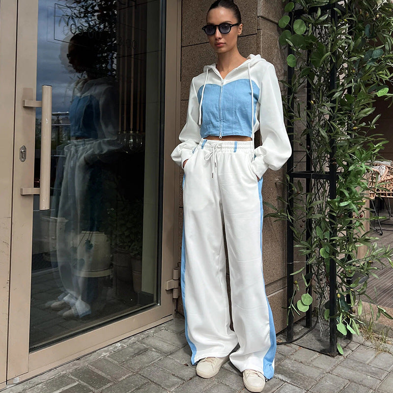 Damen lässiges Oberteil und weite Sporthose Set Stalluxe