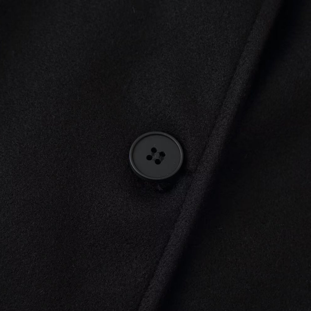 Damen modische Jacke mit hochgeschlossenem Kragen und Knopfdetails Stalluxe