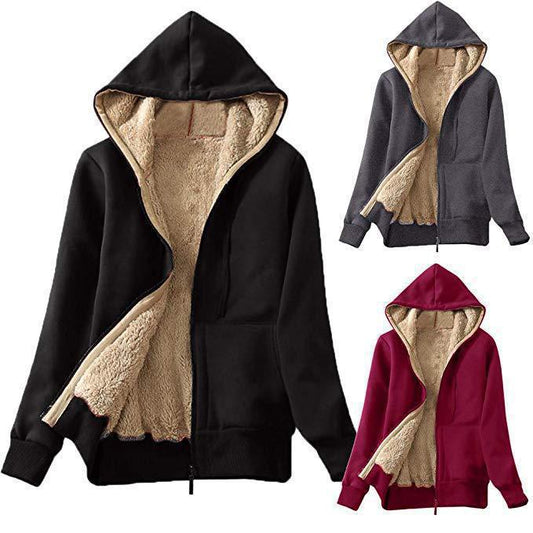 Damen Kuschelige Fleecejacke mit hohem Kragen und praktischem Reißverschluss Stalluxe