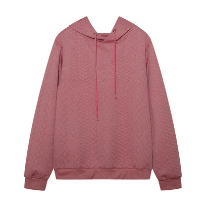 Damen Bequemer Kapuzenpulli mit strukturiertem Design Stalluxe