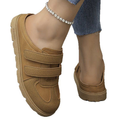 Damen bequeme Clogs mit verstellbaren Klettverschlussriemen und ergonomischem Fußbett Stalluxe