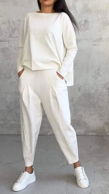 Damen Stilvolles und bequemes Lounge-Set mit weitem Schnitt Stalluxe