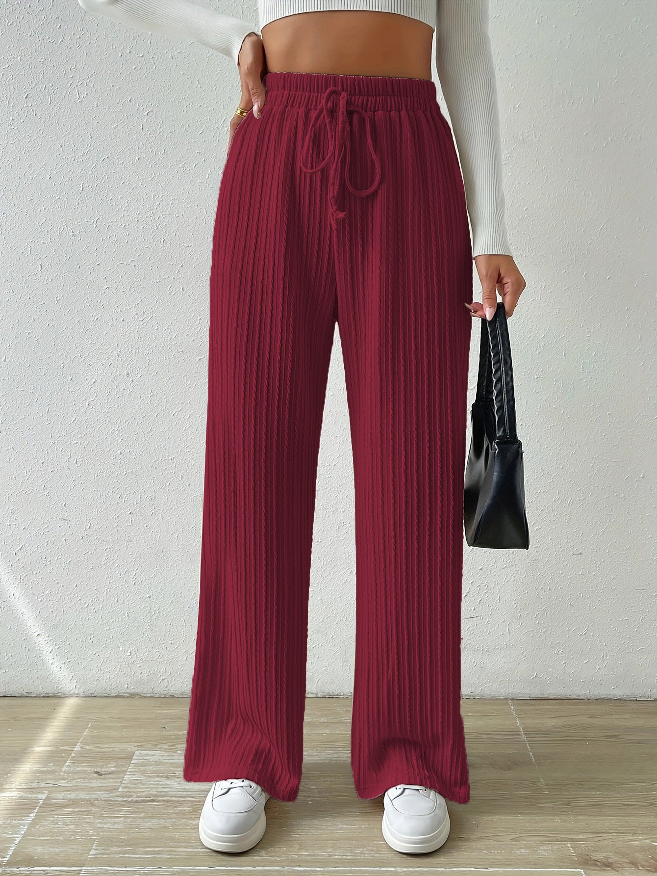 Damen Bequeme Stoffhose mit strukturierter Oberfläche Stalluxe