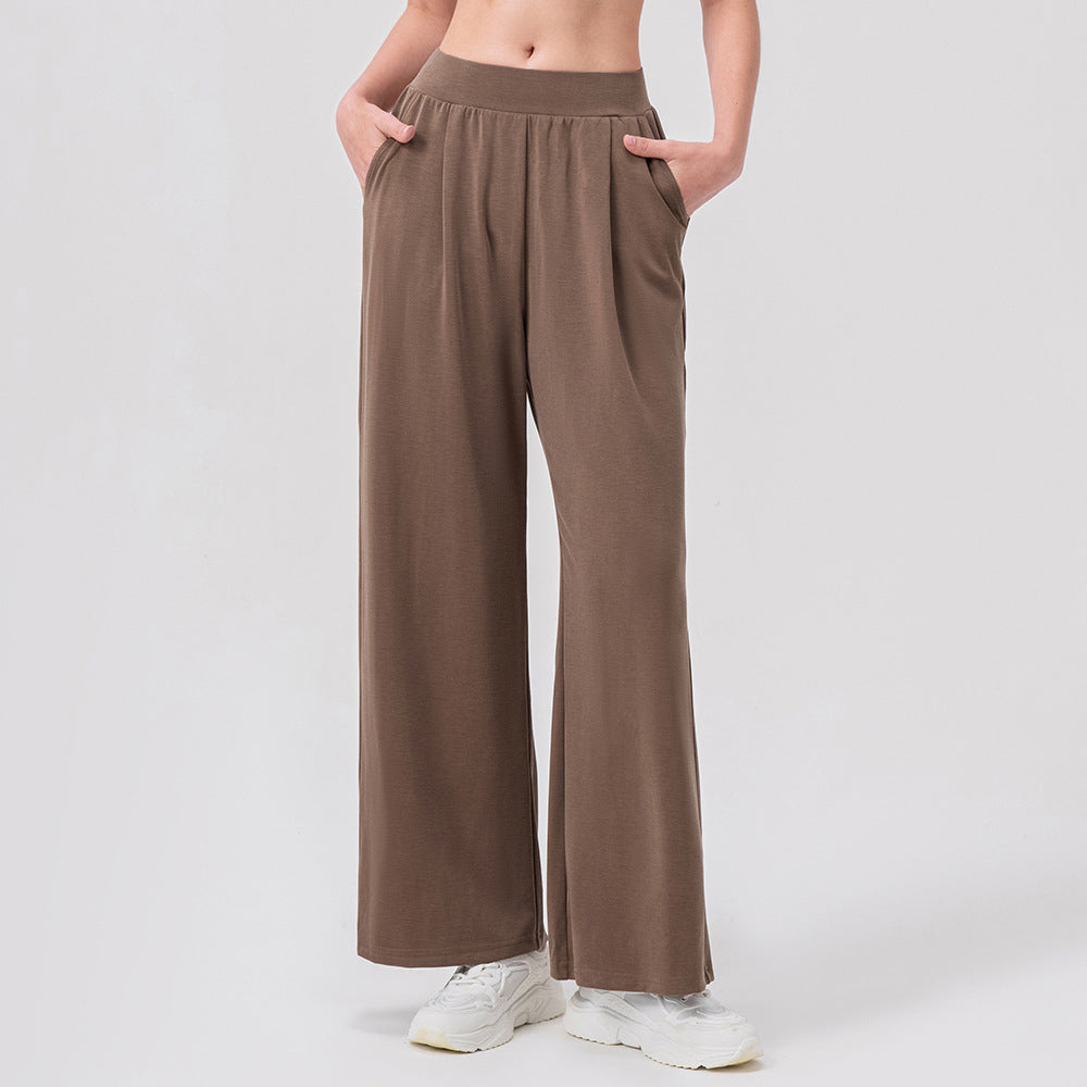 Damen Bequeme, weite Sporthose mit seitlichen Taschen Stalluxe