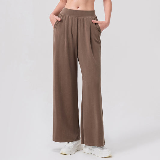 Damen Bequeme, weite Sporthose mit seitlichen Taschen Stalluxe