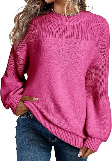 Damen Modischer Strickpullover mit überschnittenen Schultern und lässigem Schnitt Stalluxe