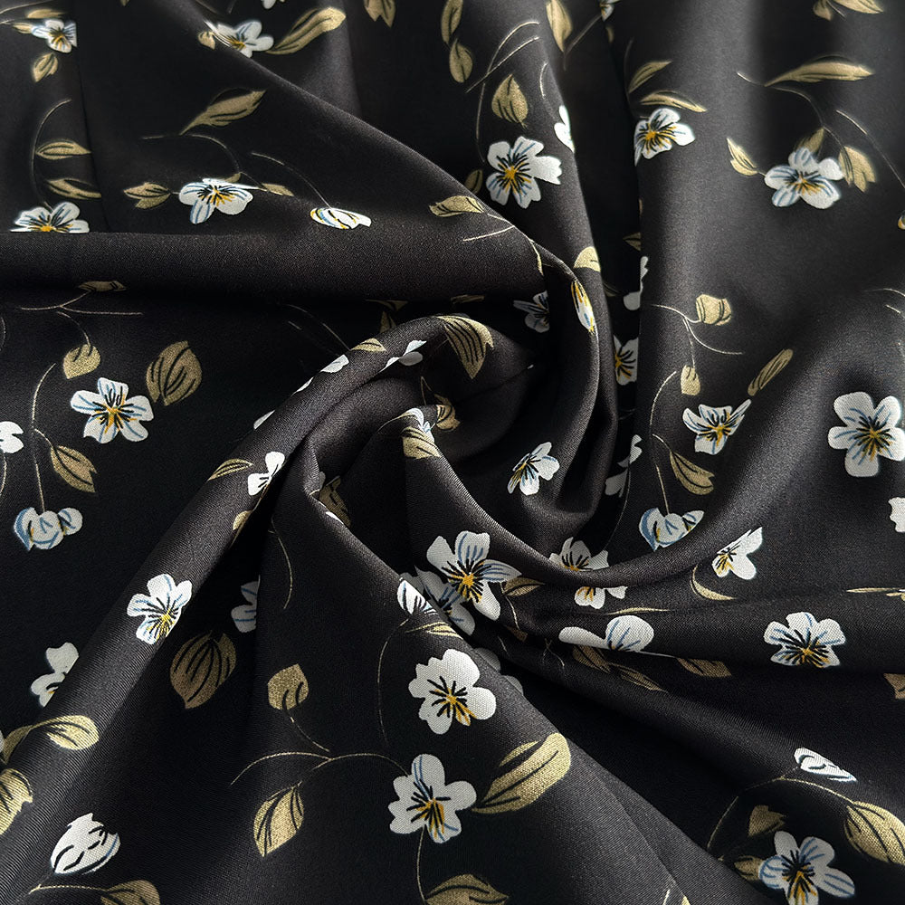 Damen Blüten-Minikleid mit eleganter Kragen-Detail Stalluxe