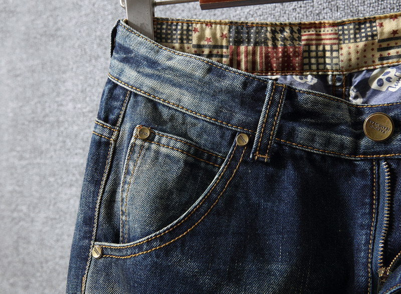 Herren Zerrissene Denim-Jeans mit lässigem Schnitt Stalluxe