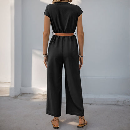 Damen Jumpsuit mit weichem Material und tailliertem Schnitt Stalluxe