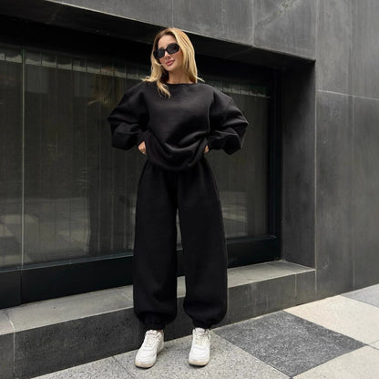 Damen lässiger Hoodie und Jogginghose Set Stalluxe