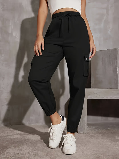 Damen Cargo-Hose mit elastischem Bund und praktischen Seitentaschen Stalluxe