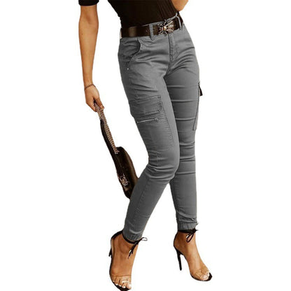 Damen Cargo-Hose mit modernem Slim-Fit Schnitt und praktischen Taschen Stalluxe