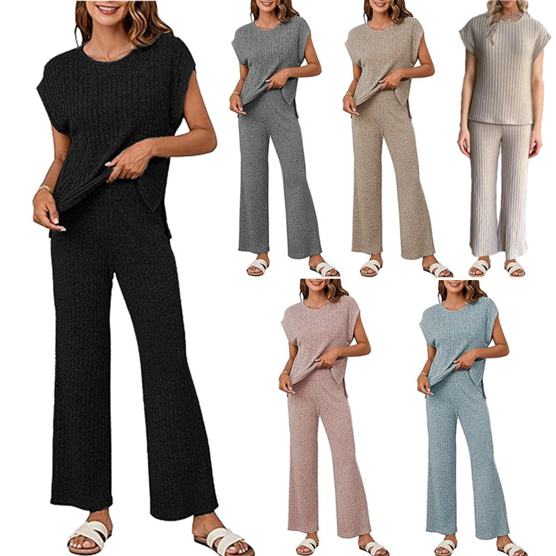 Damen gestrickter Zweiteiler-Anzug Stalluxe