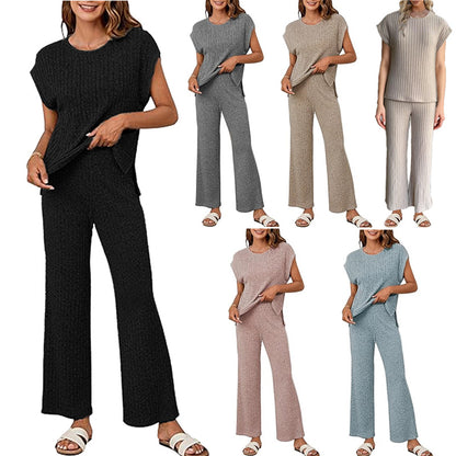 Damen gestrickter Zweiteiler-Anzug Stalluxe