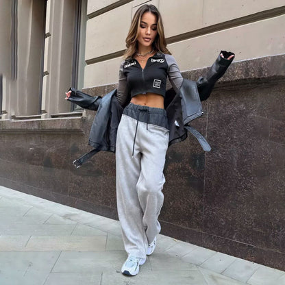 Damen Bequeme Freizeithose mit elastischem Bund und trendigem Design Stalluxe