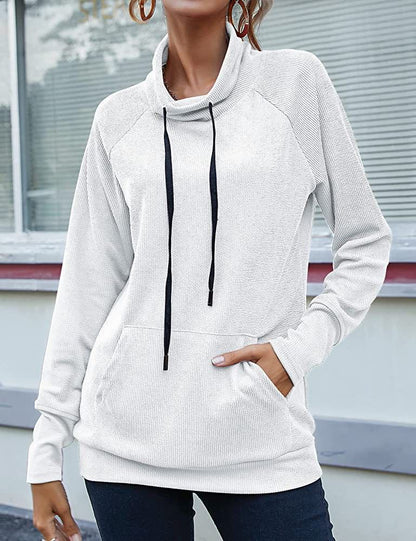 Damen modischer Kapuzensweater mit praktischen Taschen und ergonomischem Schnitt Stalluxe