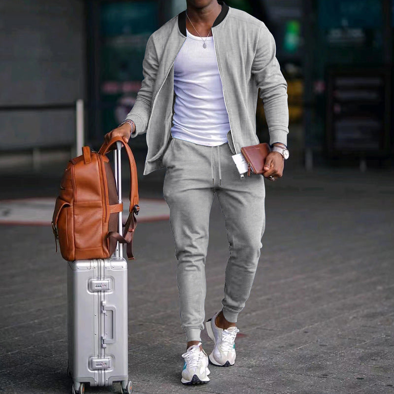 Product Image for Herren stylische Sweatjacke und Jogginghose Stalluxe - Hellgrau / XL