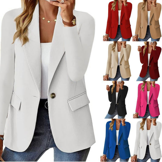 Damen Eleganter Blazer mit tailliertem Schnitt und praktischen Taschen Stalluxe