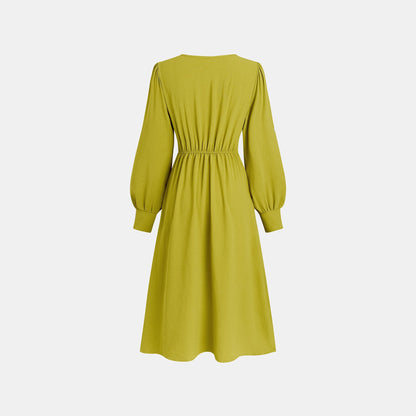 Damen Maxi-Kleid mit eleganter Drapierung Stalluxe