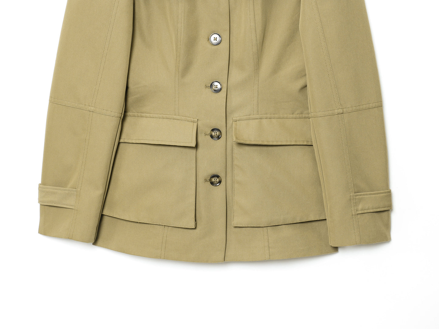 Damen modische Utility-Jacke mit praktischen Taschen und betonten Schulterdetails Stalluxe