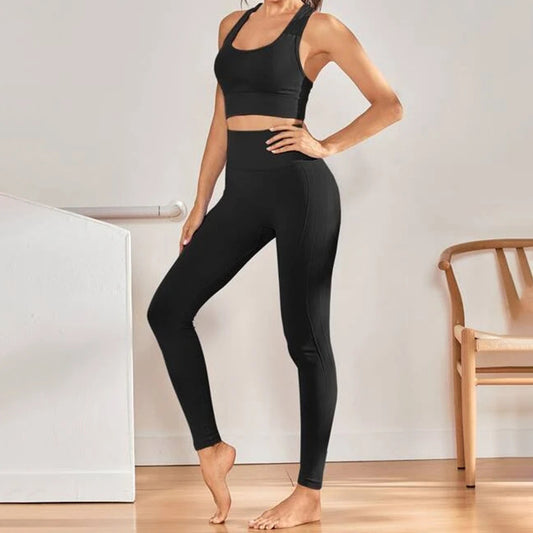 Damen Hochbund-Leggings aus atmungsaktivem Material mit figurformendem Effekt Stalluxe