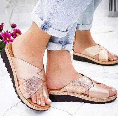 Damen modische Slippers mit glitzernden Akzenten und rutschfester Sohle Stalluxe