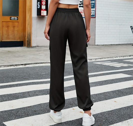Damen Cargo-Hose mit elastischem Bund und praktischen Seitentaschen Stalluxe