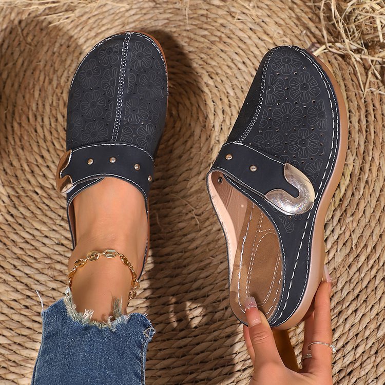 Damen Komfortable Clogs mit eleganter Verzierungen Stalluxe