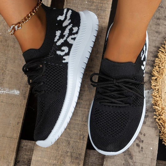 Damen atmungsaktive Sneaker mit elastischem Mesh-Obermaterial Stalluxe