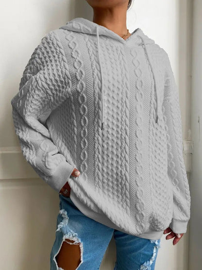 Damen Strickdesign Kapuzenpullover im Oversize-Schnitt Stalluxe