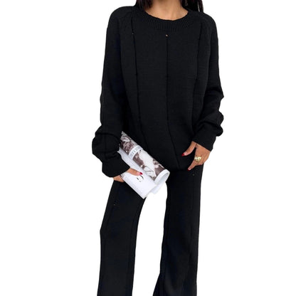 Damen Cozy Strickanzug mit modernem Schnitt und dezenten Akzenten Stalluxe